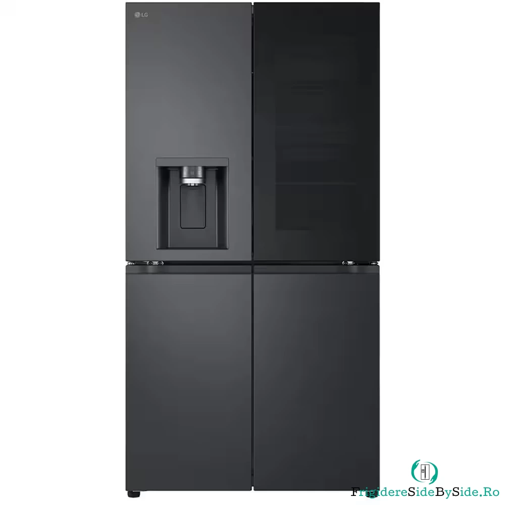 Side by Side LG GMG960EVEE, No Frost, InstaView, 638 l, Dozator apa, Clasa E