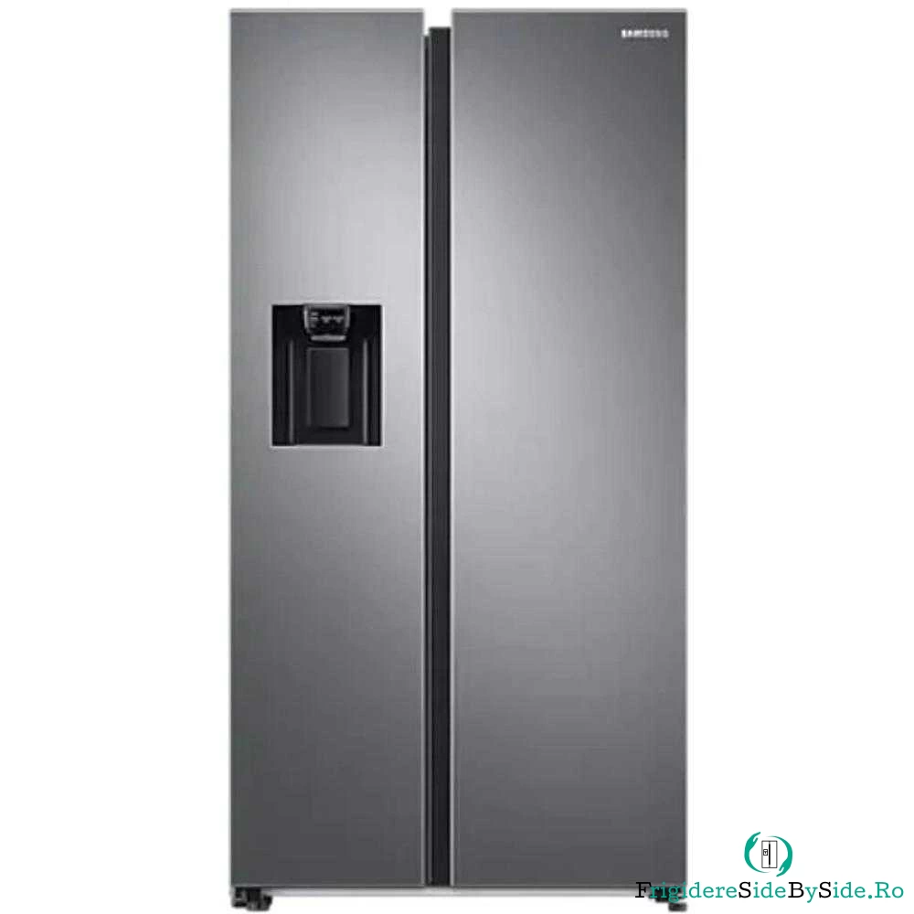 Side by Side Samsung RS68A8831S9/EF, 634 l, No Frost, Digital Inverter, Twin Cooling Plus, Smart Conversion, Clasa E (clasificare energetica veche Clasa A++), H 178 cm, Argintiu
