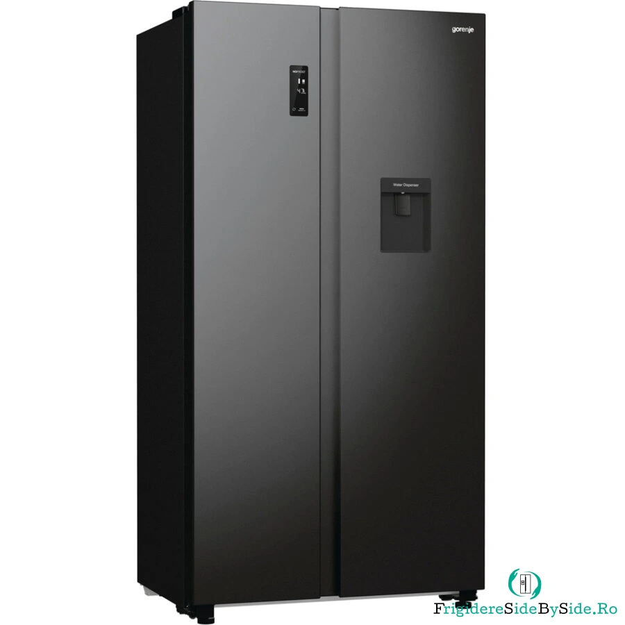 Gorenje Frigider Side-by-Side Gorenje NRR9185EABXLWD, 547 l, clasa energetica E, Dozator apa, ConvertActive, No Frost, MultiAirflow, Otel inoxidabil inchis