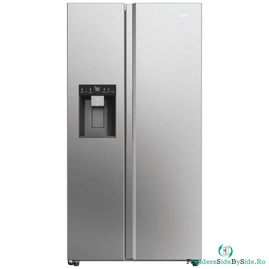 HAIER Side by Side Haier HSW59F18EIMM, Total No Frost, 601 l, 178 cm, Clasa E, Dozator apa, Wi-Fi, inox