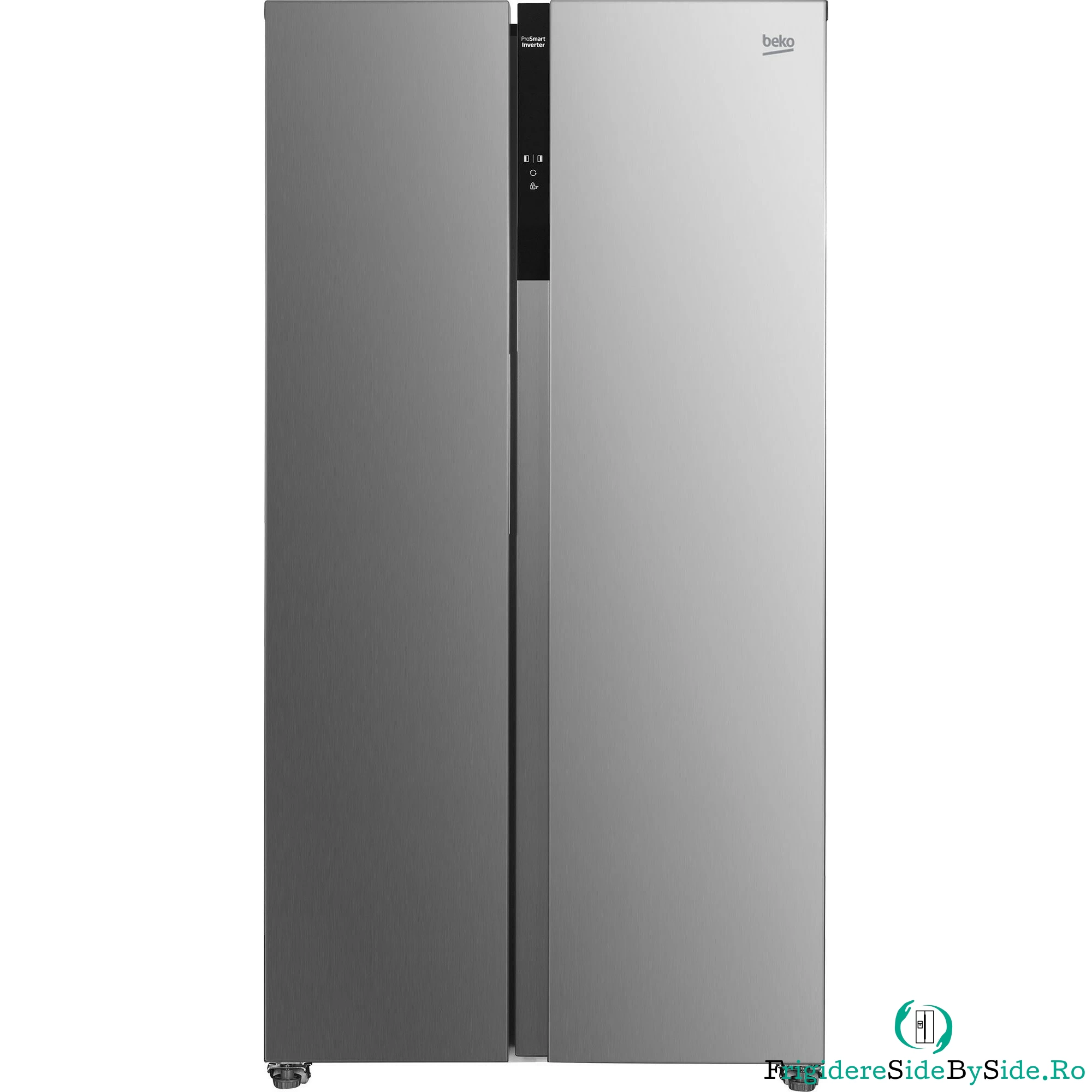 Side by Side Beko GNO5322XPN, No Frost, 532 l, Aspect Inox, Clasa E