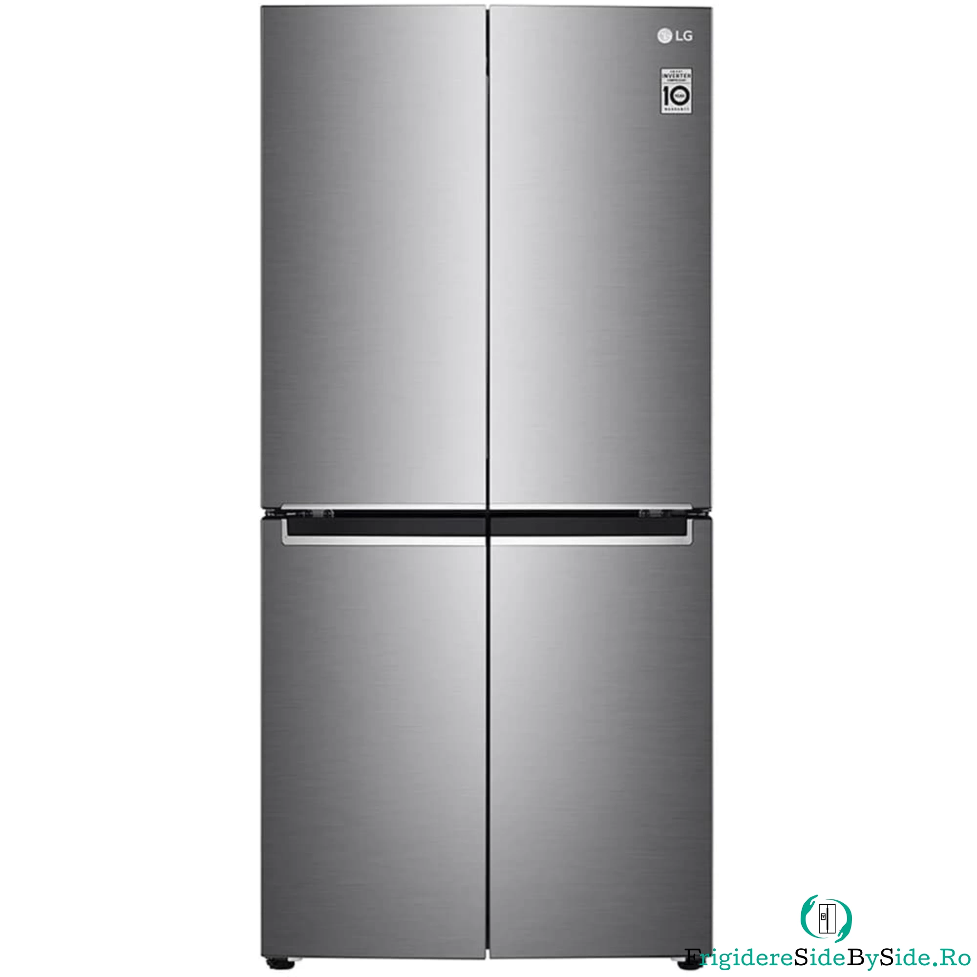 Side by Side LG GMB844PZFG, No Frost, 530 l, Clasa F, argintiu